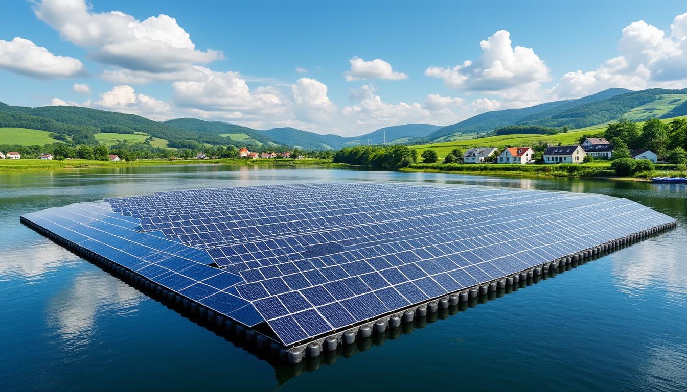 découvrez le parc solaire flottant de bischwiller, une innovation écologique capable d'alimenter 14 000 foyers en énergie renouvelable. un projet qui allie technologie et durabilité pour un avenir énergétique responsable.