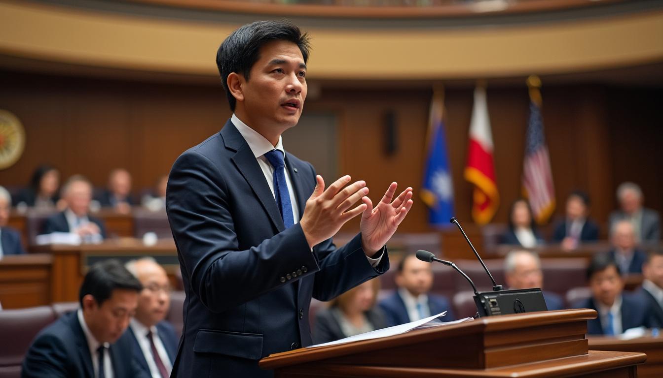 sandro marcos, chef de la majorité à la chambre, défend une initiative visant à offrir une électricité gratuite aux foyers à faible consommation énergétique pour soutenir les ménages modestes.