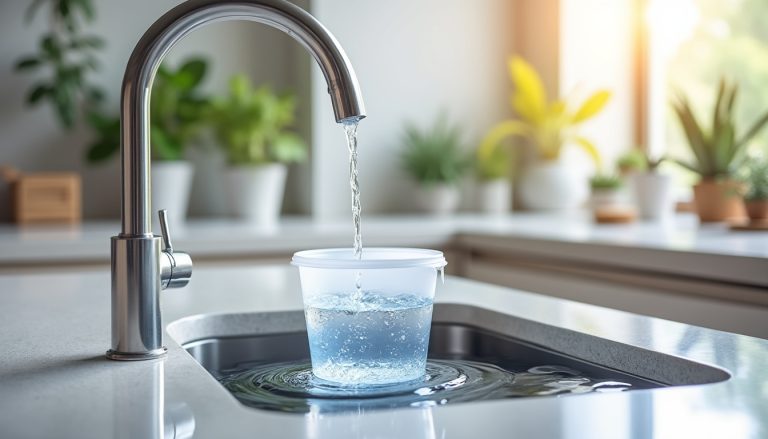 découvrez comment utiliser un simple seau pour économiser 10 litres d'eau chaque jour pendant que votre robinet chauffe, réduisant ainsi le gaspillage d'eau et vos factures.